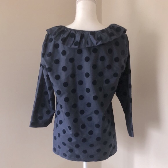 Devon Baer Silk polka Dot Blouse - Picture 6 of 13